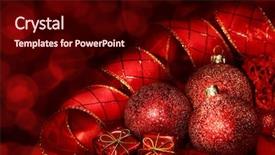  Presentation with red gold black - PPT layouts enhanced with christmas decoration on a red background and a wine colored foreground