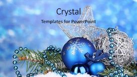  Presentation with sparkle christmas wallpaper blur christmas - Presentation featuring christmas decoration on blue background background and a light blue colored foreground