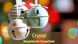  Presentation with events and decoration presentation - Presentation theme with christmas decoration on bright color background and a  colored foreground