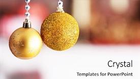  Presentation with events and decoration presentation - Cool new PPT theme with christmas decoration on bright color backdrop and a  colored foreground