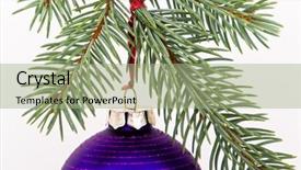  Presentation with christmas tree - Beautiful slides featuring christmas decoration on christmas tree backdrop and a  colored foreground