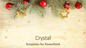  Presentation with decoration - Cool new presentation with christmas decoration on old grunge backdrop and a cream colored foreground