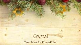  Presentation with christmas borders grunge border decoration - Beautiful presentation theme featuring christmas decoration on old grunge backdrop and a cream colored foreground