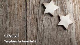  Presentation with decoration - PPT layouts consisting of christmas decoration on wood background background and a dark gray colored foreground