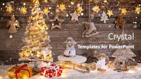  Presentation with christmas borders grunge border decoration - Beautiful slides featuring christmas-decoration-on-wooden-background backdrop and a violet colored foreground