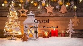  Presentation with christmas borders grunge border decoration - Beautiful PPT layouts featuring christmas decoration on wooden background backdrop and a red colored foreground