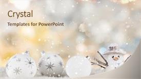  Presentation with christmas borders grunge border decoration - PPT theme enhanced with christmas decoration on wooden background background and a lemonade colored foreground