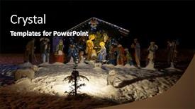  Presentation with decoration - PPT layouts featuring christmas-decoration-outdoors-covered background and a  colored foreground