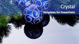  Presentation with christmas black - Amazing theme having beautiful retro-looking girl with blue eyes and red lips is blowing a kiss backdrop and a coral colored foreground