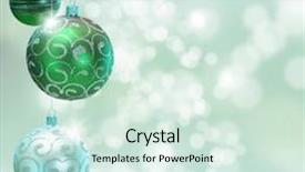  Presentation with shiny - Beautiful PPT theme featuring decoration over blured shiny background backdrop and a soft green colored foreground