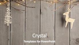  Presentation with decoration - Presentation having christmas decoration over wooden background background and a gray colored foreground