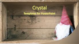  Presentation with decoration - Audience pleasing presentation theme consisting of christmas decoration with a gnome backdrop and a tawny brown colored foreground