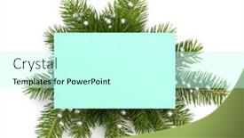  Presentation with christmas card - Slide set with christmas decoration with greeting card isolated over white background background and a white colored foreground
