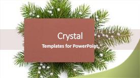  Presentation with christmas cars - PPT layouts having christmas decoration with greeting card background and a coral colored foreground