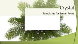  Presentation with christmas card - Slides enhanced with christmas decoration with greeting card background and a  colored foreground
