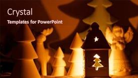  Presentation with christmas angel - PPT theme consisting of christmas-decorations-a-lit-candle background and a  colored foreground