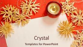  Presentation with outer space christmas - Colorful PPT theme enhanced with christmas decorations background with space backdrop and a lemonade colored foreground