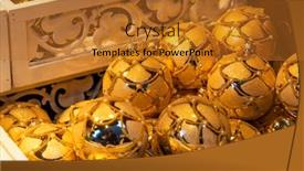  Presentation with vienna - Presentation theme enhanced with christmas-decorations-in-vienna background and a gold colored foreground