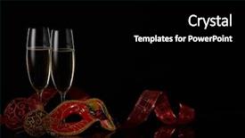  Presentation with islamic decorations decoration and motif - Audience pleasing theme consisting of christmas decorations on a black backdrop and a black colored foreground