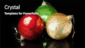  Presentation with christmas black kids - Theme consisting of christmas decorations on black background background and a black colored foreground