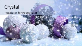  Presentation with islamic decorations decoration and motif - Beautiful PPT theme featuring christmas decorations on light background backdrop and a light blue colored foreground