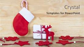  Presentation with vintage christmas - Audience pleasing slides consisting of snowman xmas balls candle - christmas decorations on rustic wooden backdrop and a lemonade colored foreground