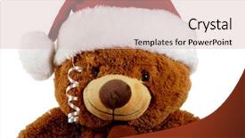  Presentation with gifs christmas - PPT theme having christmas decorations santa gifts adorning background and a  colored foreground