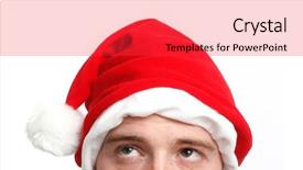 Presentation with looking for their - PPT layouts enhanced with christmas elf - santa looking up background and a red colored foreground