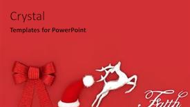  Presentation with christmas red - Presentation theme having christmas-eve-faith-sign background and a red colored foreground