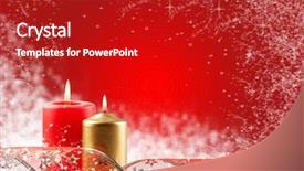  Presentation with christian - Presentation having christmas evening background and a crimson colored foreground
