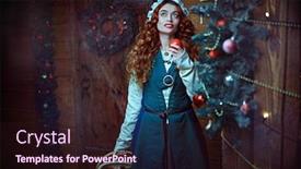  Presentation with fairy tale - Presentation design with christmas-fairy-tale-beautiful-happy background and a wine colored foreground