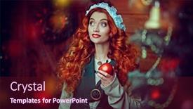  Presentation with fairy tale - Amazing presentation design having christmas-fairy-tale-beautiful-happy backdrop and a wine colored foreground