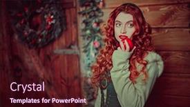  Presentation with fairy tale - Amazing PPT layouts having christmas-fairy-tale-beautiful-happy backdrop and a wine colored foreground