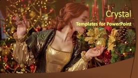  Presentation with fairy tales - Slide deck featuring christmas-fairy-tales-about-princesses background and a tawny brown colored foreground