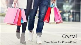  Presentation with city for - Theme featuring christmas fall - happy couple shopping background and a sky blue colored foreground