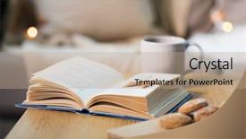  Presentation with cookies christmas - Theme featuring christmas fall - hygge and cozy home concept background and a coral colored foreground