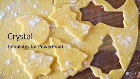  Presentation with feast - Audience pleasing theme consisting of christmas feast - cookie dough backdrop and a  colored foreground