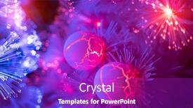  Presentation with optic - Colorful PPT layouts enhanced with christmas-fiber-optic-decorated-tree backdrop and a purple colored foreground