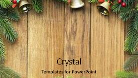  Presentation with fir tree - Audience pleasing presentation consisting of christmas fir tree backdrop and a yellow colored foreground