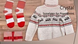  Presentation with christmas borders winter - Beautiful PPT theme featuring christmas flat lay winter christmas backdrop and a coral colored foreground