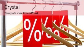  Presentation with labels - PPT layouts consisting of christmas flyer - image of several wooden hangers background and a  colored foreground