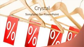  Presentation with labels - Presentation with christmas flyer - photo of hangers with red background and a  colored foreground