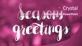  Presentation with seasons greetings - Cool new presentation theme with christmas flyer - seasons greetings concept backdrop and a  colored foreground