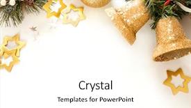  Presentation with christmas card - Theme with christmas frame for greeting card background and a white colored foreground