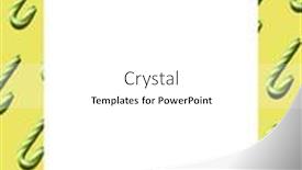  Presentation with white christmas - Slides enhanced with christmas-frame-with-candy-cane background and a white colored foreground