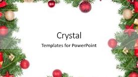  Presentation with free christmas - Audience pleasing theme consisting of christmas frame with free space backdrop and a white colored foreground