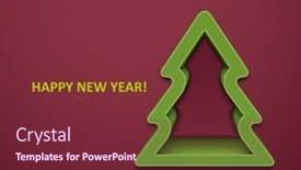  Presentation with christmas tree - Colorful slide set enhanced with christmas-fur-tree-jpeg-version backdrop and a tawny brown colored foreground