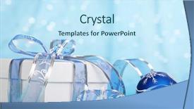  Presentation with christmas borders ornament border - Slides with christmas gift and ornaments closeup background and a  colored foreground