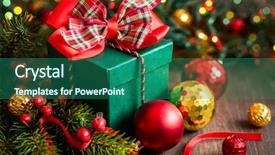  Presentation with gift - Slides enhanced with software concept painted multicolor text programming on digital data paper background background and a light gray colored foreground