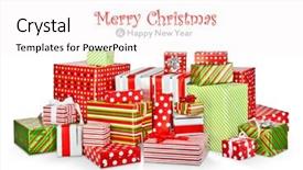  Presentation with gifs christmas - Presentation theme enhanced with christmas gifts in colorful boxes background and a  colored foreground